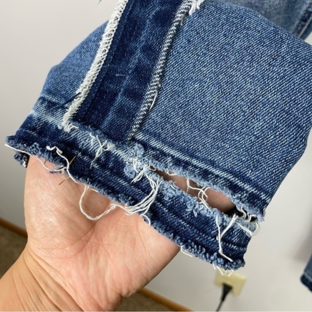 Zara Raw Hem Side Stripe Skinny Ankle‎ Jeans - Picture 13 of 17